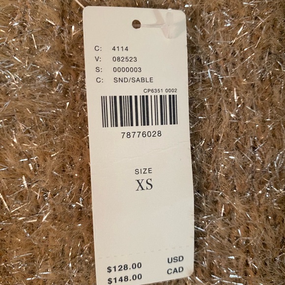 NWT! Size XS Maeve Tinsel Eyelash Sweater - Picture 4 of 4